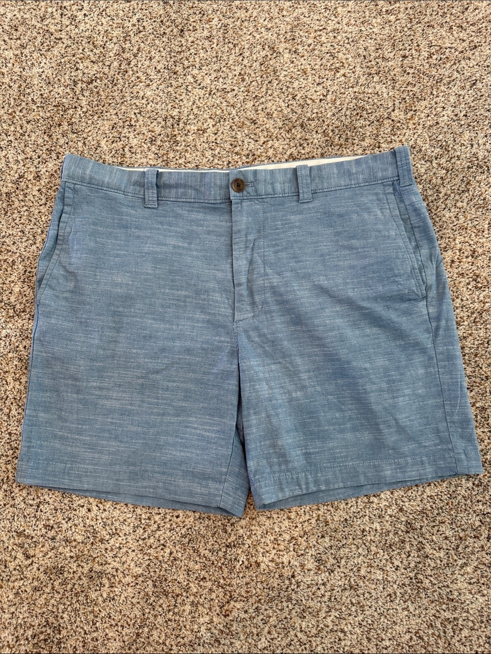J. Crew Light Blue Flat-Front Men's Shorts